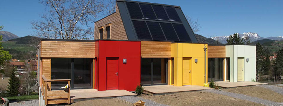 chauffage solaire maison ossature-bois
